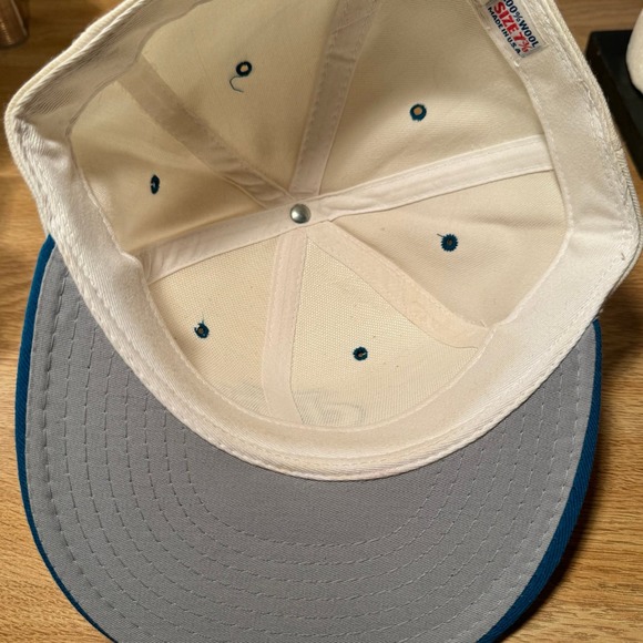 Vintage NBA Charlotte Hornets Basketball New Era Pro Model Wool Fitted Hat 7 3/8 - Picture 6 of 10